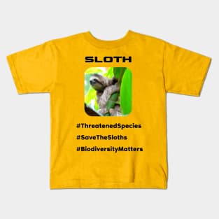 Save the Sloth! Kids T-Shirt